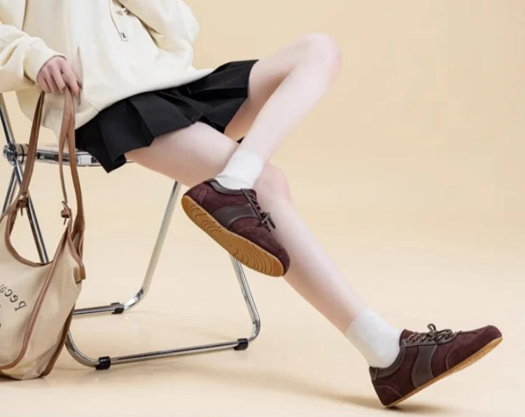 Tennis Lace-Up Hike Shoes Sneakers Cross-tied Comfort Casual Flats Shoes Woman High Quality Sport Shoes Female Sneakers