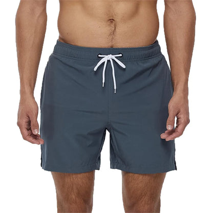 Escatch 2025 Mens Shorts Classic Quickly Dry Solid Sportswear Swim Trunks Beach Mesh Liner Surfing Traje De Baño Hombre Short