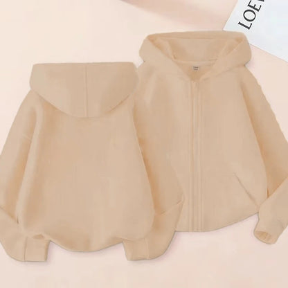 Children's Sportswear for 3 to 12 Years Old: Casual Sports Jackets,grey,red,red,black and White Zippered Hats,sports Sweatshirts