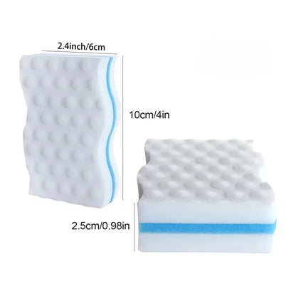 50PCS Nano cleaning magic wipe, kitchen cleaning and dishwashing magic wipe, white shoe cleaning sponge block brush
