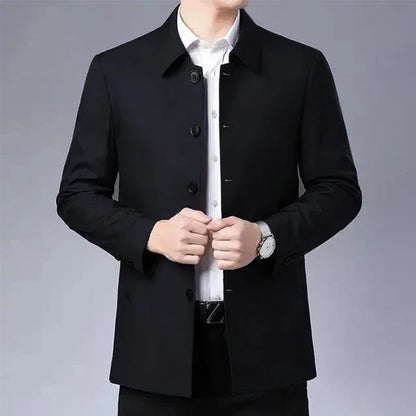 Men Coats Brand Top Quality Spring Men's Trench Coat Solid Color Mid-length Jacket male Casual Business Windbreak Jackets