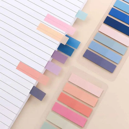 200Sheets Color Self Adhesive Index Tabs Bookmark Sticky Notes Memo Pad Stickers Index Page Markers Paper Flags Tabs Office Supp