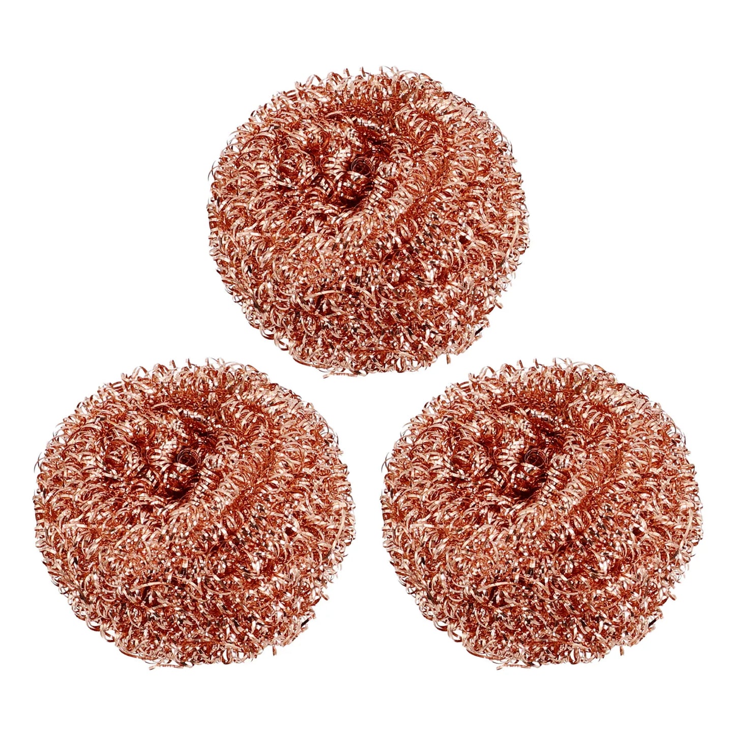 Kitchen Cleaning Tools 3x Copper Metal Wire Sponge Ball Iron Tip Nozzle Cleaner Slag Remover Tool Cooper Coated Scourers