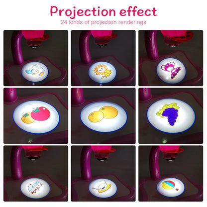 Children's Projector Art Painting Toy Table Children's Drawing Board Desk Arts Crafts Education Drawing-learning Tools Girl Toys