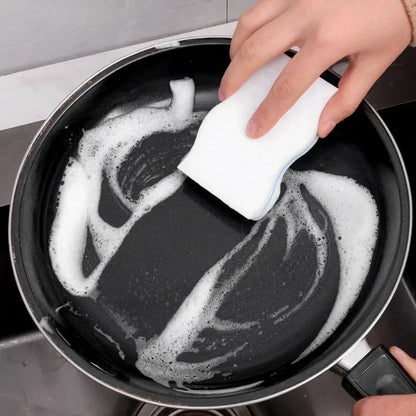 50PCS Nano cleaning magic wipe, kitchen cleaning and dishwashing magic wipe, white shoe cleaning sponge block brush
