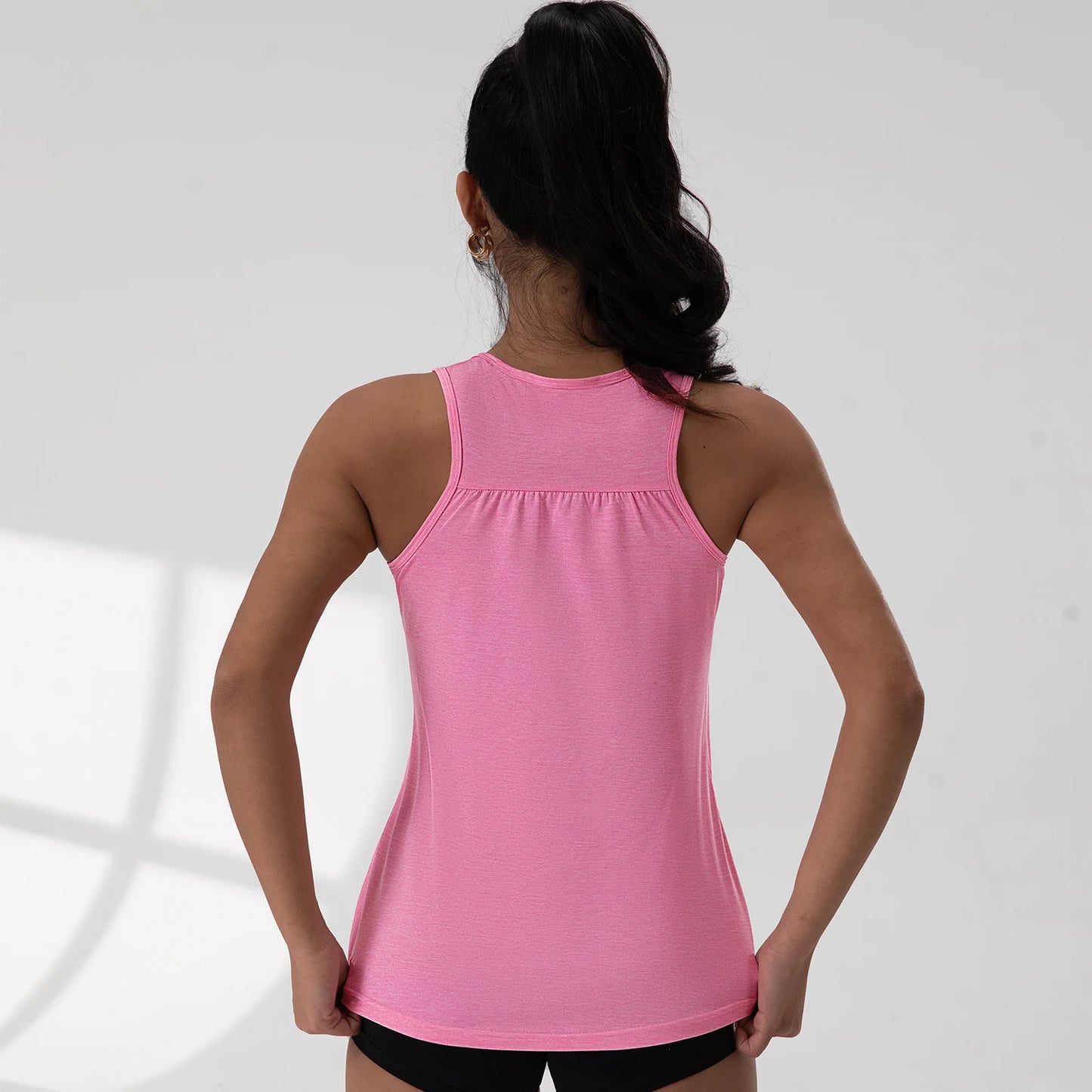 Sports T-shirt women summer breathable sexy beauty back fitness wear running training short sleeveless yoga top