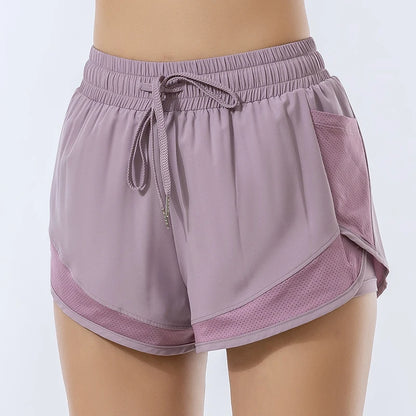 Yoga wear sports Fitness shorts Shorts Women's sports bodybuilding morning run elastic wear bottom yoga shorts quick dry pants