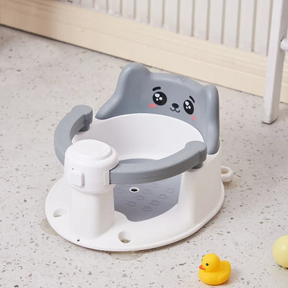 Baby bath seat, baby bathing gadget, lying support for infants, newborn bath basin seat, suction cup anti-slip bath stool