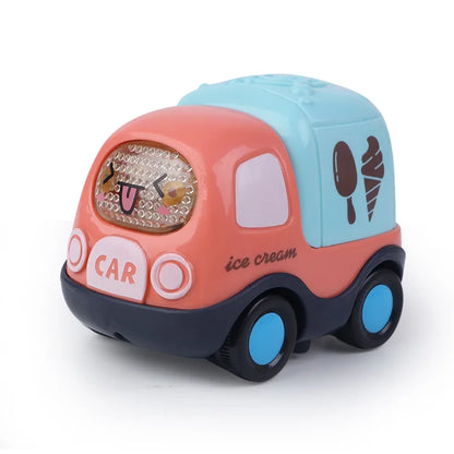 Children Toys Cars Toys for Boys 1 2 3 Ages Cartoon Inertia Press and Go Cars Toys for Kids Pull Back Fire Engine Toy Baby Gifts