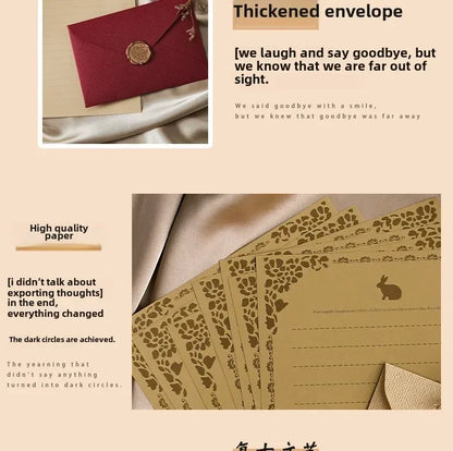 10pcs Window Envelopes for Letters DIY Handmade Gift Packaging Bag Wedding Party Invitation Card Cover Linen Texture Envelopes