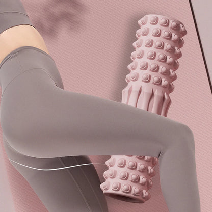 Yoga Column Gym Fitness Foam Roller Pilates Yoga Exercise Back Muscle Massage Roller Soft Yoga Block Muscle EVA Roller 30x8cm