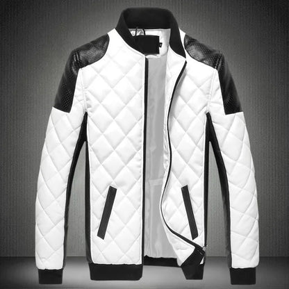 Men Leather Coat Men Wear Slim Fit Blazer PU Clothes Spring Trend Autumn New Leisure Fashion Fashionable Motorcycle Jacket