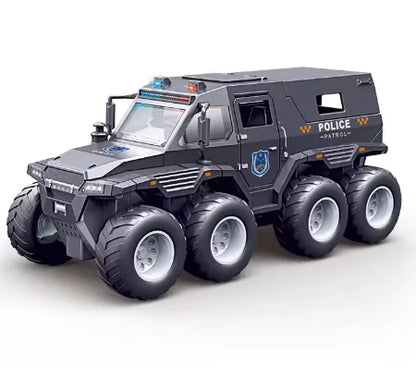 Children Inertia Toy Car With Sound Light Music Simulation Off-road Caravan Boys Interactive Toys Cool Military Buggy Toy Gift