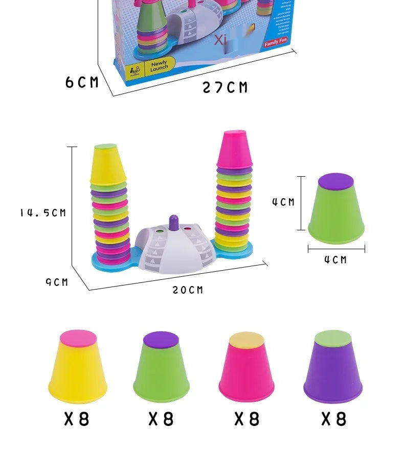 Improve Concentration Toys Interaction Table Games Logic Educational Training Stacking High Set Of Cup Children Puzzle Toys