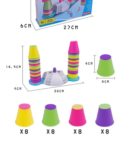 Improve Concentration Toys Interaction Table Games Logic Educational Training Stacking High Set Of Cup Children Puzzle Toys