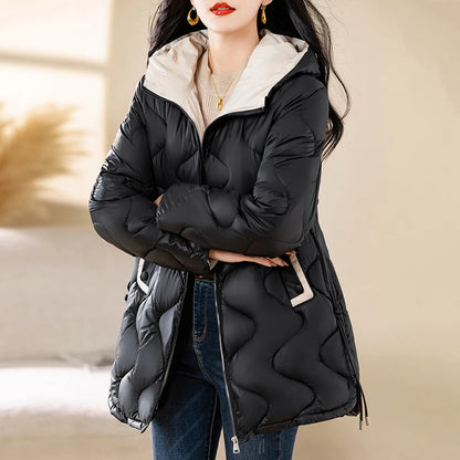 Women's Warm Cotton Jacket Winter Simple And Fashionable Women's Coat Plus Size Windproof Jacket Women's Top