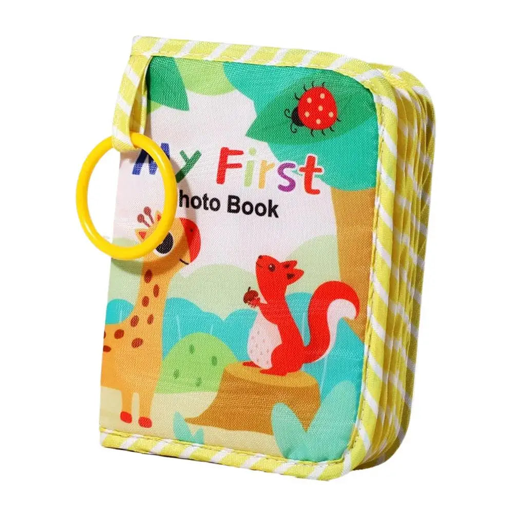 Baby Photo Album Soft Baby Book First Year Baby Photo Book Safe Mirror Family Memory Book For Newborns Toddler 1st Birthday Gift