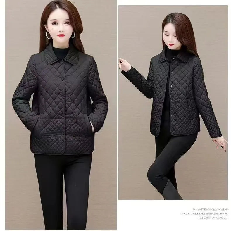 NEW Autumn Winter Coat Fashion Women's Lightweight Down Cotton Keep Warm Thin Jacket Female Korean Casual Outerwear Tops