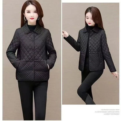 NEW Autumn Winter Coat Fashion Women's Lightweight Down Cotton Keep Warm Thin Jacket Female Korean Casual Outerwear Tops