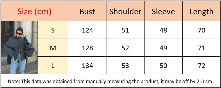 Knitted Short Coat Jacket Shawl Fashion Loose Casual Sleeved Coat Autumn Lady Cape Scarf Collar Outwear Pullover Sweater