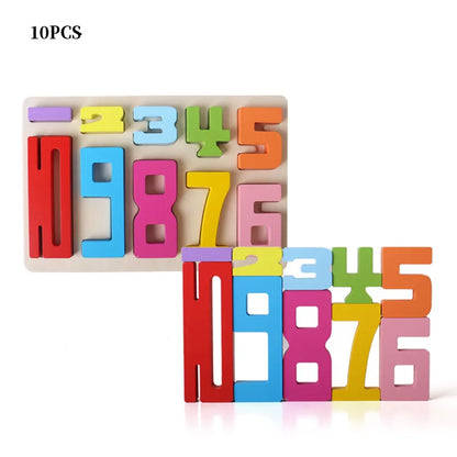 Digital Building Blocks Children's Educational Toys Baby Early Education Big Particle Color Building Blocks Holiday Gifts
