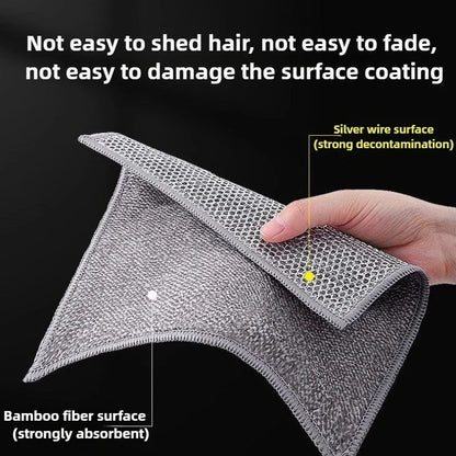 Kitchen Cleaning Mesh Metal Cloth Wipes Scraper Cloth Clean Food Frets Metal Fabric Kitchen Towels for Guests in The Kitchen