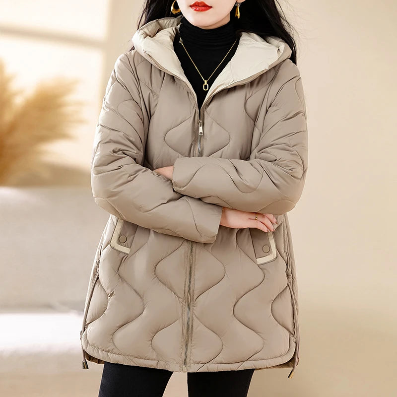 Women's Warm Cotton Jacket Winter Simple And Fashionable Women's Coat Plus Size Windproof Jacket Women's Top