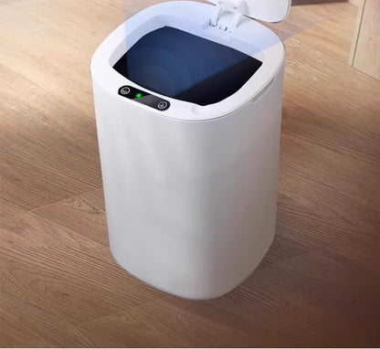 2025 new smart induction trash can for household sealing 12L cracked and cover smart trash can for living room bathroom kitchen