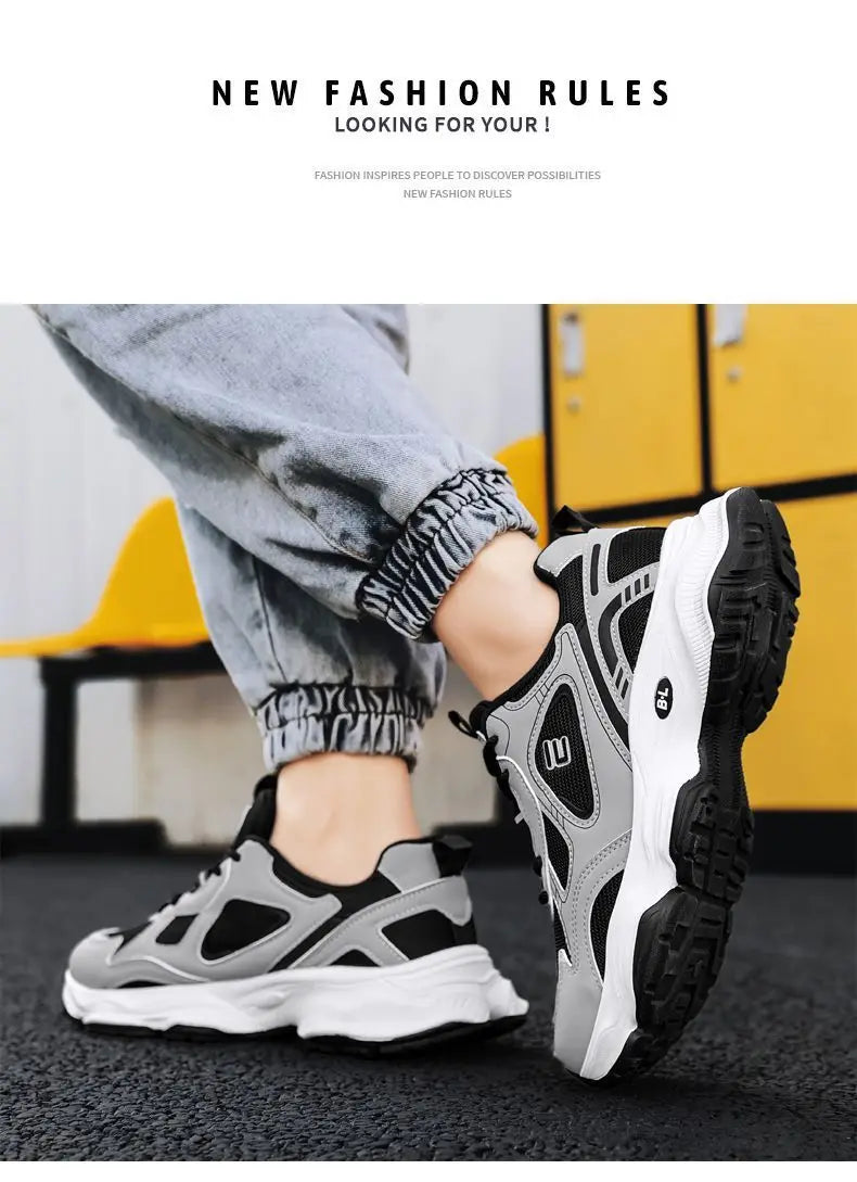 Fashionable men's sports shoes, high-quality men's casual shoes, soft-soled shock-absorbing running shoes