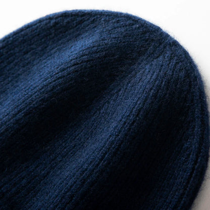 Winter New Hat for Men Knitted Korea Beanie Thick Hats Autumn Outdoor Warm Streetwear Cap Man 100% Cashmere Solid Color Soft Hat