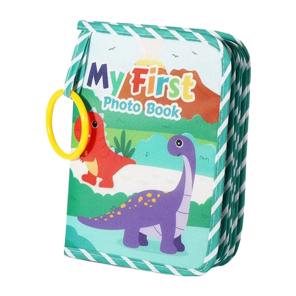 Baby Photo Album Soft Baby Book First Year Baby Photo Book Safe Mirror Family Memory Book For Newborns Toddler 1st Birthday Gift