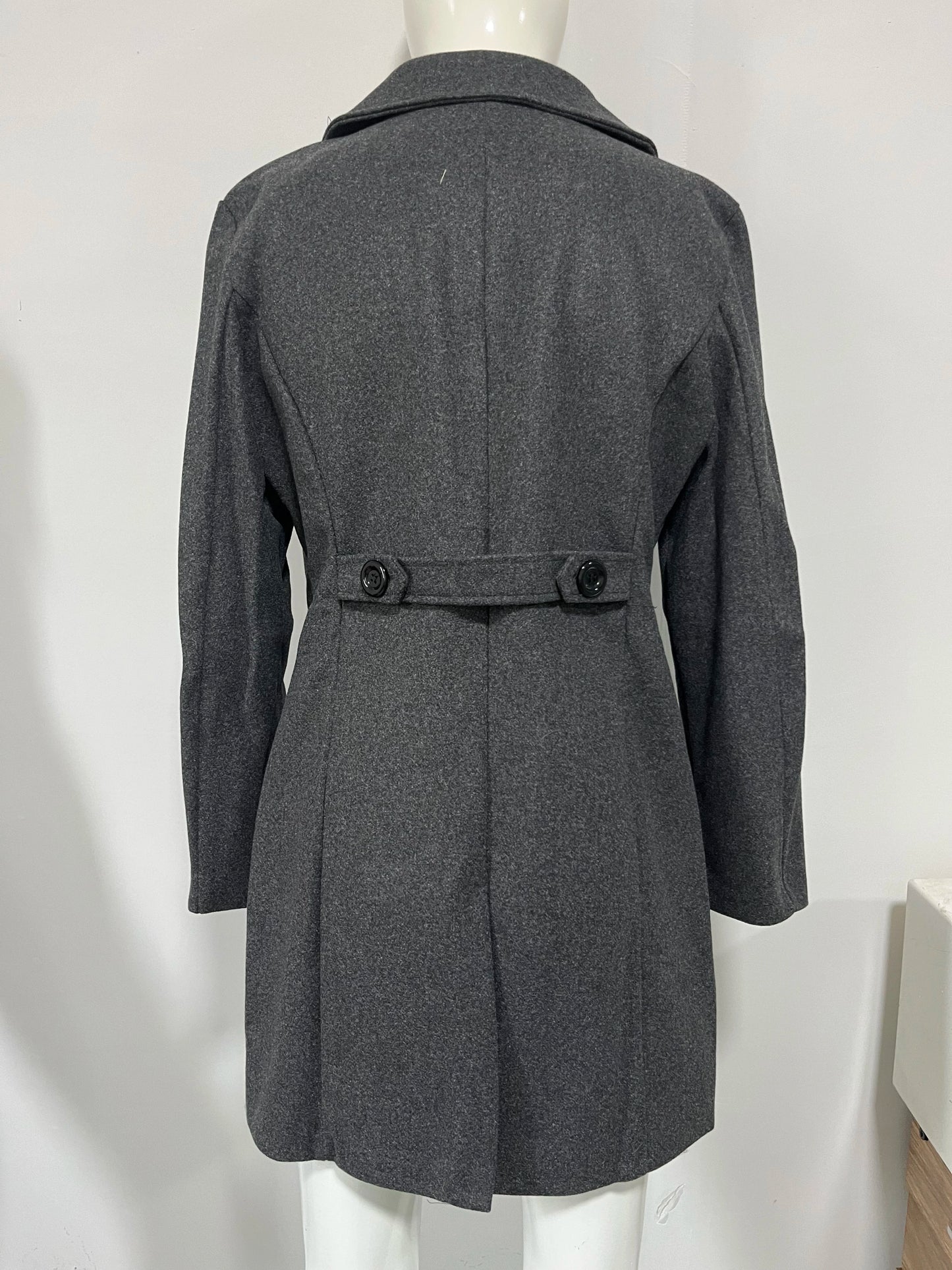 Men's autumn and winter new collection men's coat casual fashion double breasted mid length men's top coat