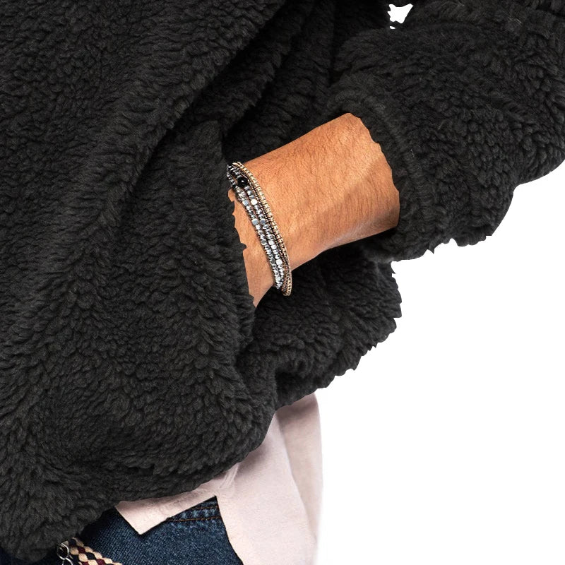 2024 American Style Heavy Coat Men's Winter Jacket Double-sided Fleece Warm Windbreaker Casual Sports Hooded Coat Bomber Jacket