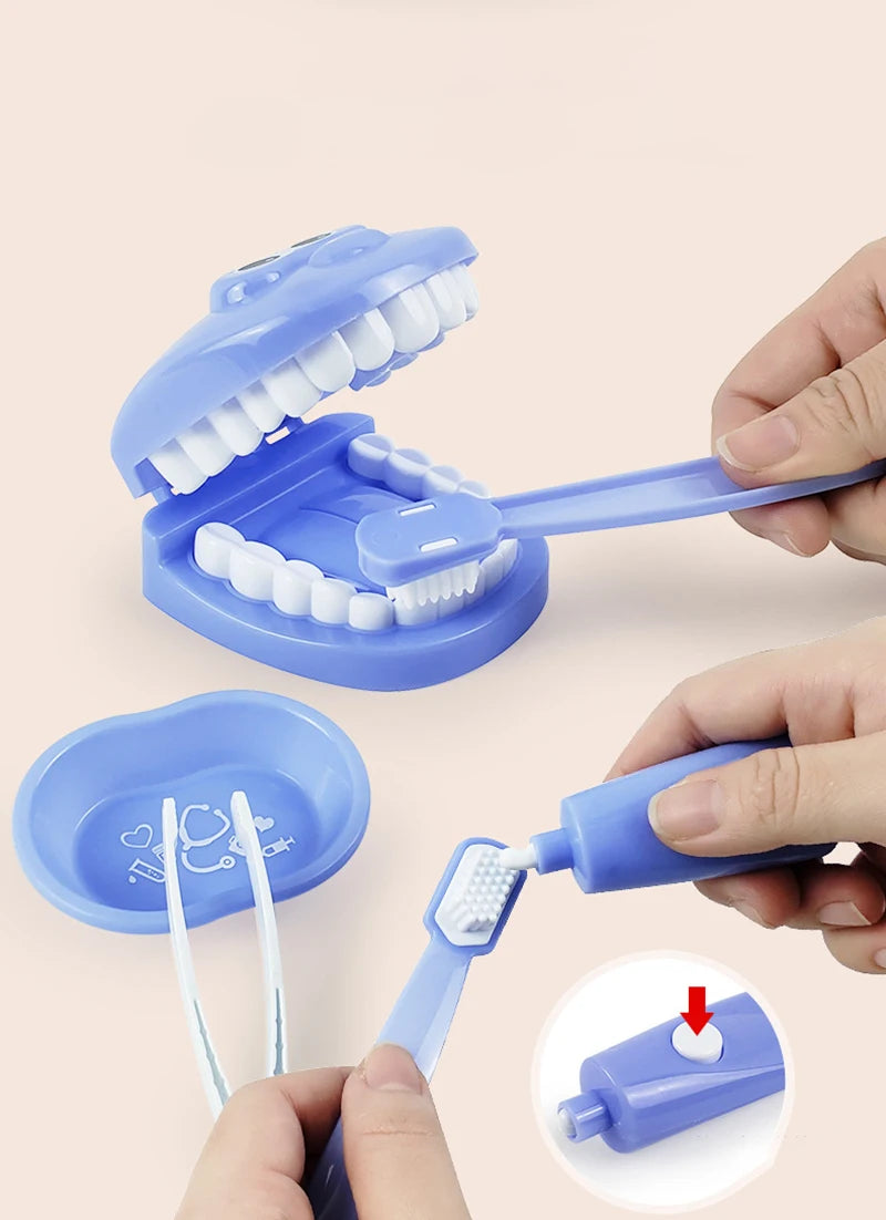 Children Dentist Pretend Play Toys Simulation Dentist Tools Hygienic Habits Cultivation Role Play Game Educational Toys For Kids