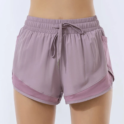 Yoga wear sports Fitness shorts Shorts Women's sports bodybuilding morning run elastic wear bottom yoga shorts quick dry pants