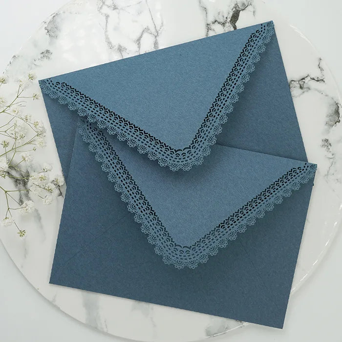 1PC Vintage Western Envelopes Kawaii Hollow Lace Letter Pads Bag Wedding Party Invitation Cards Cover Envelopes for Letter Pads