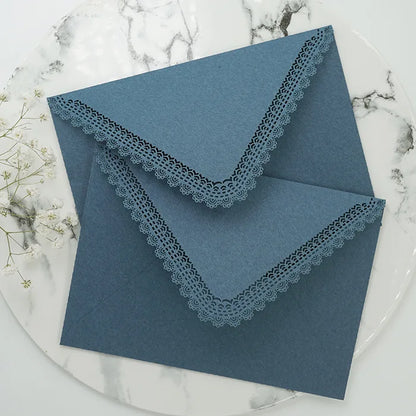 1PC Vintage Western Envelopes Kawaii Hollow Lace Letter Pads Bag Wedding Party Invitation Cards Cover Envelopes for Letter Pads