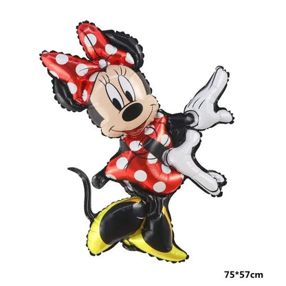 110cm Large Mickey Minnie Mouse Foil Balloons Cartoon Birthday Party Decorations Kids Baby Shower Party Baloon Toys