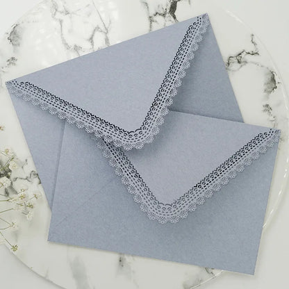 1PC Vintage Western Envelopes Kawaii Hollow Lace Letter Pads Bag Wedding Party Invitation Cards Cover Envelopes for Letter Pads