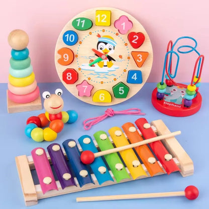 Baby Toys Kids 3D Wooden Puzzles Early Learning Baby Games Toys Educational Wooden Toys For Children Birthday Gifts