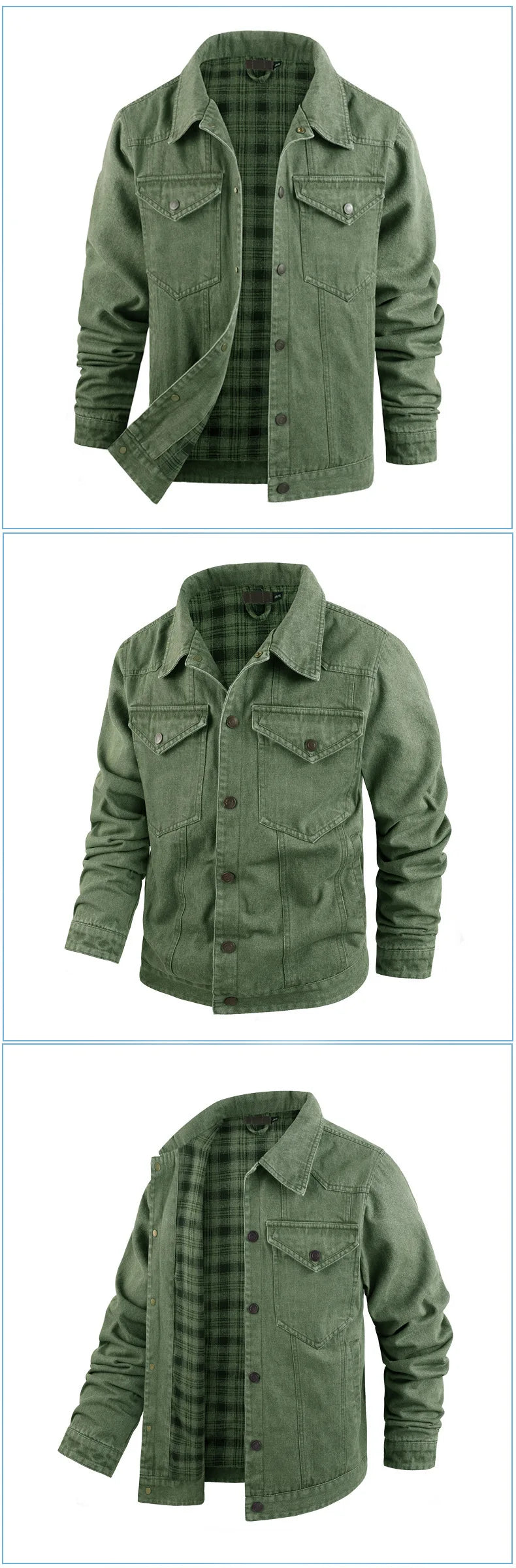 Men's Spring and Autumn Fashion Versatile Jacket Pure Cotton Casual Loose Collar Jacket High end Business workwear Top Coat