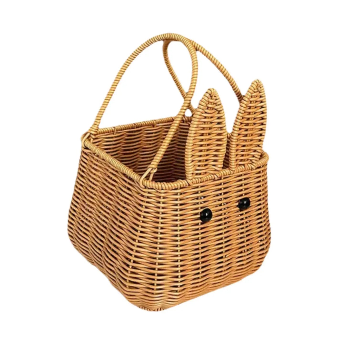 Bunny Easter Woven Basket Craft Storage Basket for Kitchen Restaurant Pantry