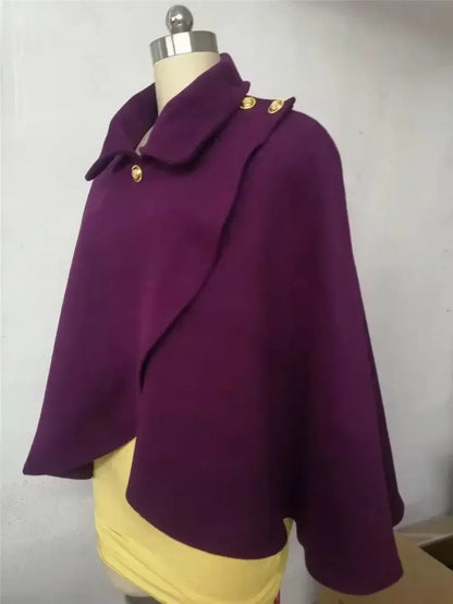 New Spring and Autumn Wool Coat for Women Ins Trendy Ins Trendy Slim Cloak Cloak Temperament Slim Small