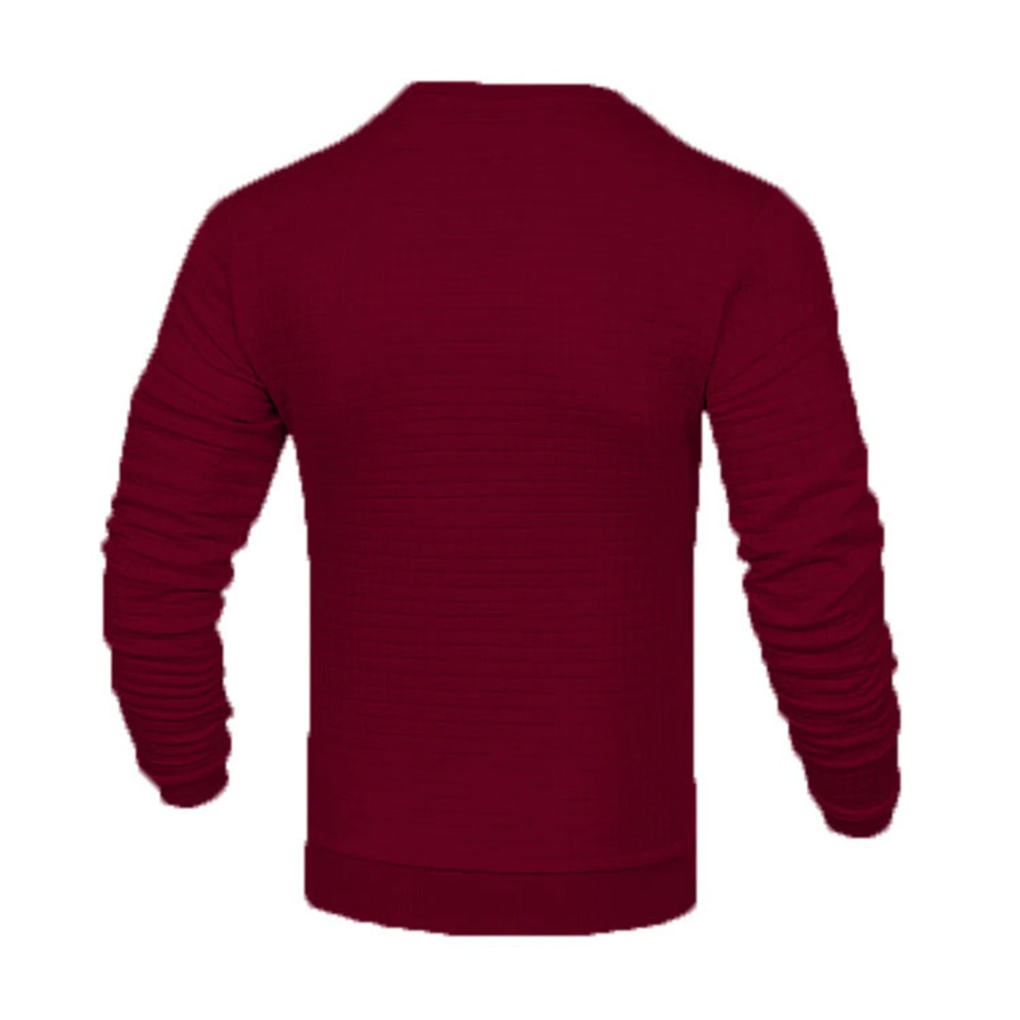 Men's coat fashion small check Waffle youth round neck jacquard check hoodie