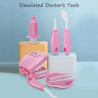 Children Dentist Pretend Play Toys Simulation Dentist Tools Hygienic Habits Cultivation Role Play Game Educational Toys For Kids