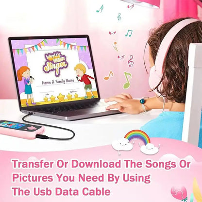 Children Phone Toys Camera Mp3 Music Player Puzzle Games Tooddler Educational Leaning Toys Kids for Girls Boys Birthday Gifts