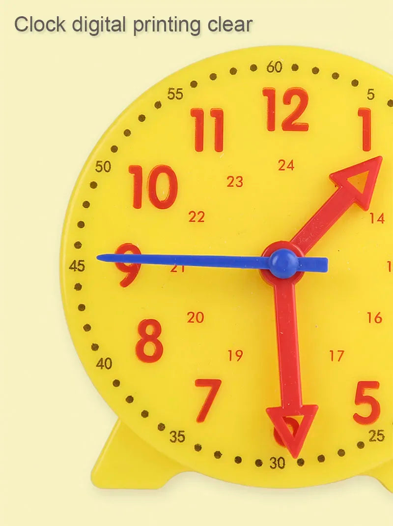 Children Interesting Clock Educational Toys Hour Minute Second Cognition Matching Puzzle Toys Kids Early Preschool Teaching Aids