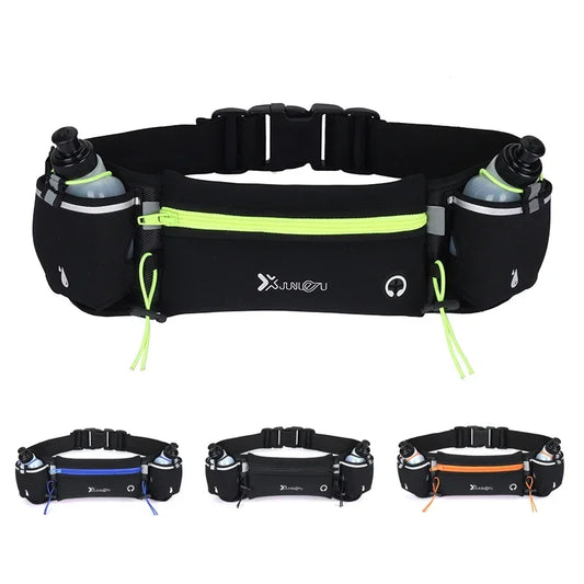Trail Running Waist Pack For Man/Woman Marathon Phone Water Bottle Sports Fanny Pack Fitness Dual Pocket Running Belt Waist Bag