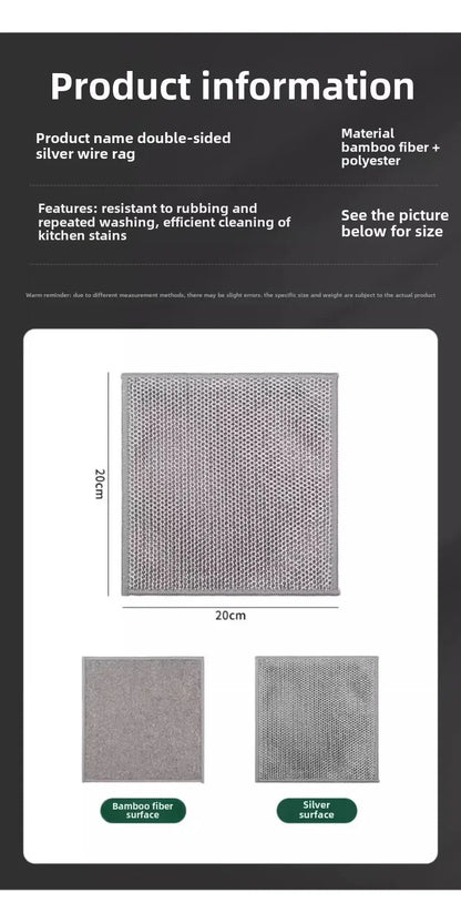 Kitchen Cleaning Mesh Metal Cloth Wipes Scraper Cloth Clean Food Frets Metal Fabric Kitchen Towels for Guests in The Kitchen