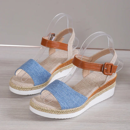Summer Shoes Sandals Women Soft Sandals Ladies Slip On Sandals For Women Wedge Ladies Shoes Plus Size Footwear Slipper Female